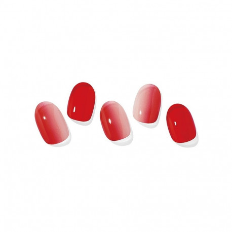 Geellakikleebiste maniküürikomplekt Ohora Semi Cured Gel Nail Strips (N Ruby)