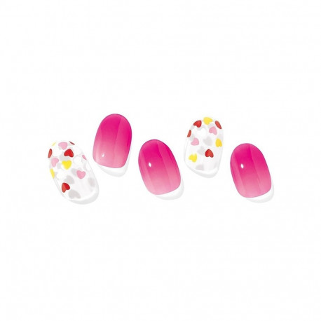 Geellakikleebiste maniküürikomplekt Ohora Semi Cured Gel Nail Strips (N Love Love Love)