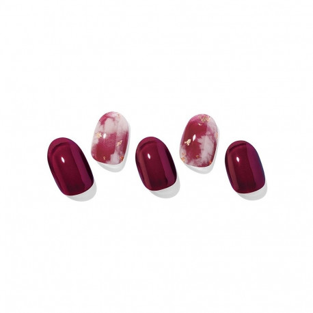 Geellakikleebiste maniküürikomplekt Ohora Semi Cured Gel Nail Strips (N Mulberry)