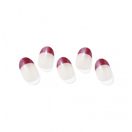 Geellakikleebiste maniküürikomplekt Ohora Semi Cured Gel Nail Strips (N Santa Baby)