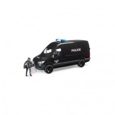 Pojazd mb sprinter police z figurką policjantem