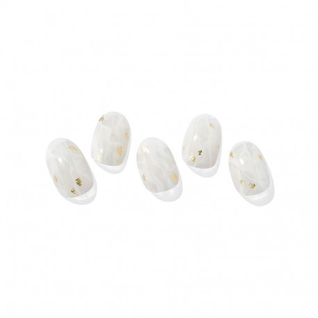 Geellakikleebiste maniküürikomplekt Ohora Semi Cured Gel Nail Strips (N Silky Marble)