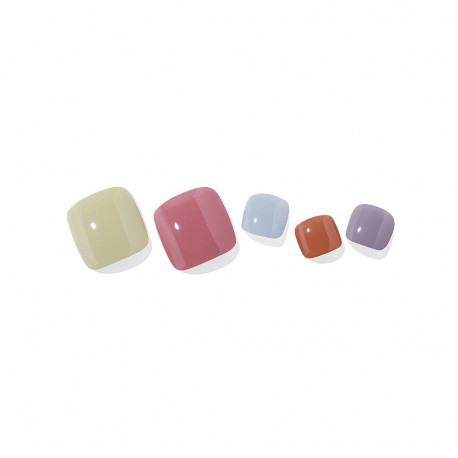 Geellakikleebiste pediküürikomplekt Ohora Semi Cured Gel Pedicure Strips (P Bubbly)