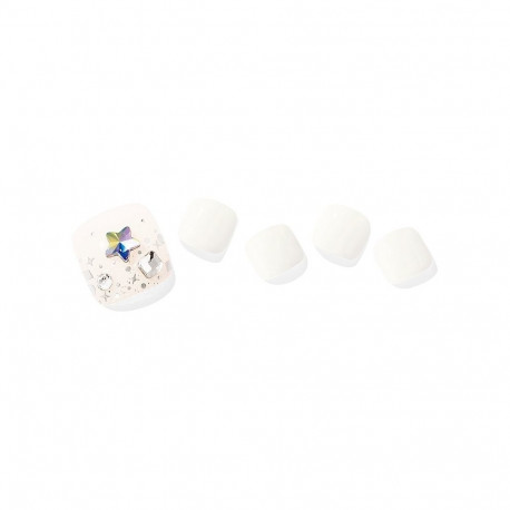 Geellakikleebiste pediküürikomplekt Ohora Semi Cured Gel Pedicure Strips (P Claro)