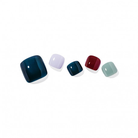 Geellakikleebiste pediküürikomplekt Ohora Semi Cured Gel Pedicure Strips (P Casual)