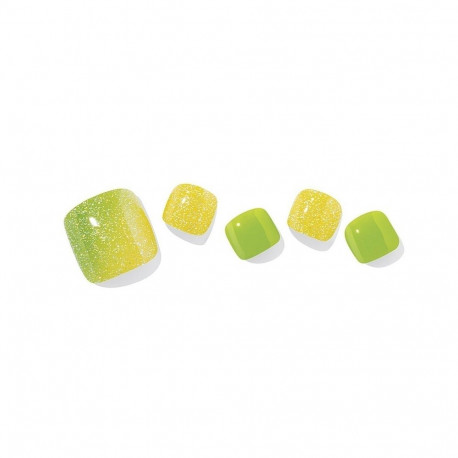 Geellakikleebiste pediküürikomplekt Ohora Semi Cured Gel Pedicure Strips (P Limeade)