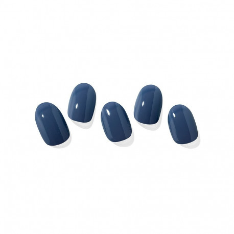 Geellakikleebiste maniküürikomplekt Ohora Semi Cured Gel Nail Strips (N Cream Indigo)