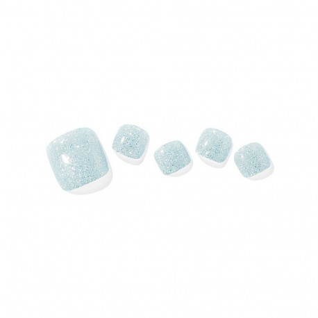 Geellakikleebiste pediküürikomplekt Ohora Semi Cured Gel Pedicure Strips (P Soda Blue)