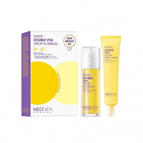 Näohooldustoodete komplekt Neogen Dermalogy Double Vita Drop In Serum Skin Bright Kit