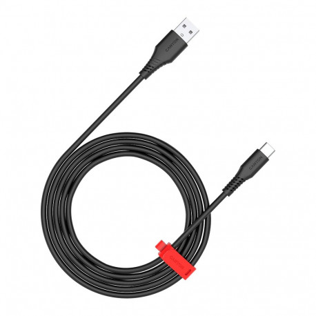 CANYON cable Onwire 18TP USB-A to USB-C 2m,18W TPE 2m Black