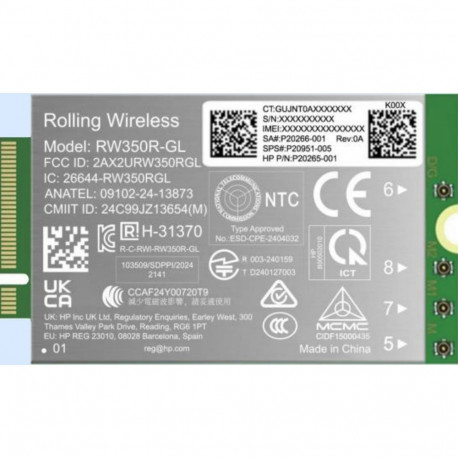 Mobile Broadband Modem - HP 4G LTE Modem m.2 WWAN Cat 19 for EliteBook, ZBook