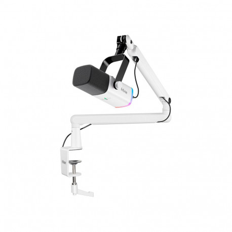 Microphone - Fifine TAM8W Dynamic USB/XLR Cardioid Headphone Monitoring White