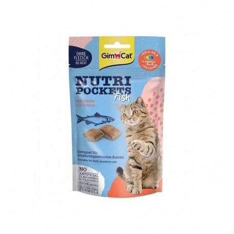 GIMCAT Nutri pockets Salmon - cat treats - 60g