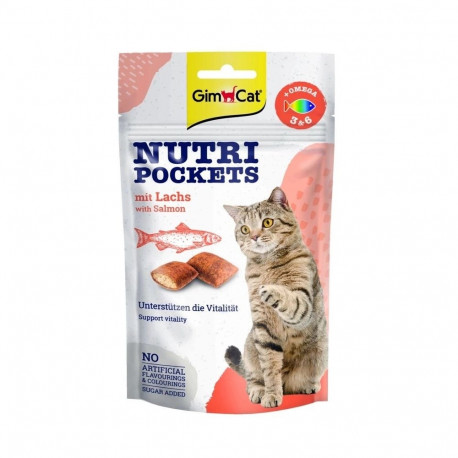 GIMCAT Nutri pockets Salmon - cat treats - 60g