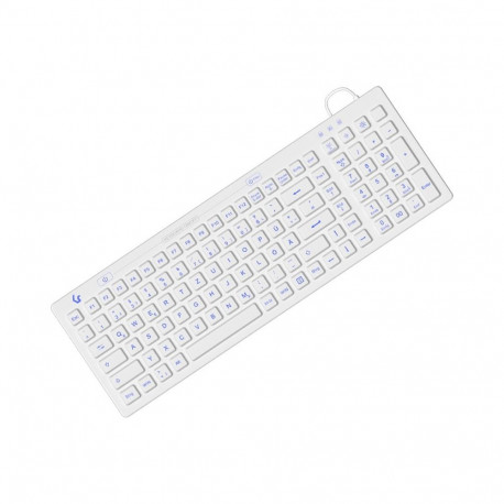 KeySonic tööstuslik klaviatuur KSK-6031INEL-Wh USB QWERTZ saksa, valge