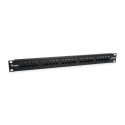 Equip isdn jaotuspaneel 25-Port Cat.3 RJ45, must