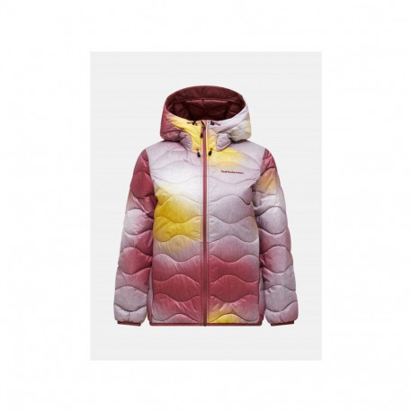 Kurtka puchowa damska Peak Performance AOP Helium Down Hood - aop rozmiar: m