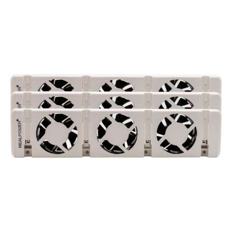 RealPower soojapuhur HL-3 siseruumi elektriline ventilaatoriga, valge