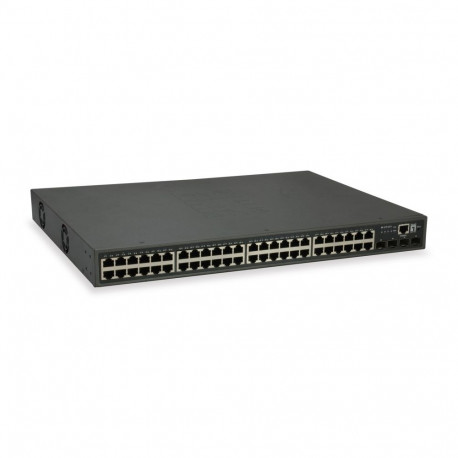 LevelOne hallatav gigabitine PoE võrgulüliti 52-Port L3 Lite, 4 x 10GbE SFP+, 48 PoE Outputs, 400W P