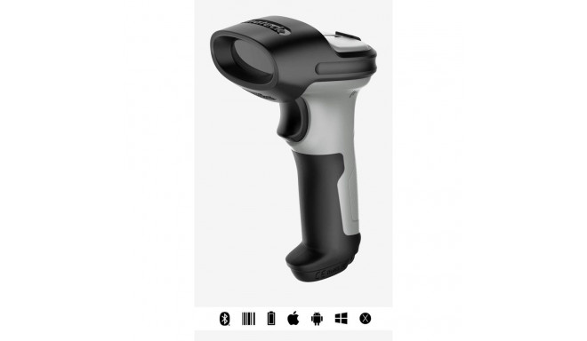 Inateck BCST-70 Handheld bar code reader 1D Laser Black, Grey