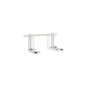 InLine Bracket for split air conditioner outdoor unit or heat pump, white