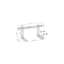 InLine Bracket for split air conditioner outdoor unit or heat pump, white