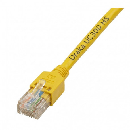 "EFB RJ45 Patchkabel Cat.5e SF/UTP LSZH Draka UC300 TM11 gelb 0,15m"