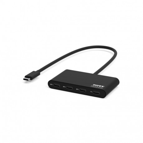Port Designs liidesjaotur 900147 USB Type-C 5000Mbit/s, must