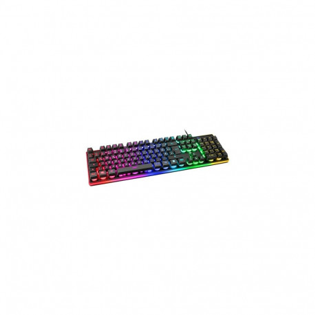 Deltaco mänguklaviatuur GAM-021-RGB-DE USB QWERTZ, must
