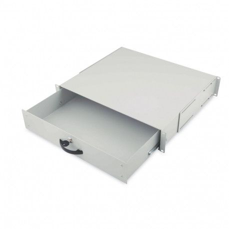 Digitus Lockable drawer for 482.6 mm (19") network and server cabinets, 2U
