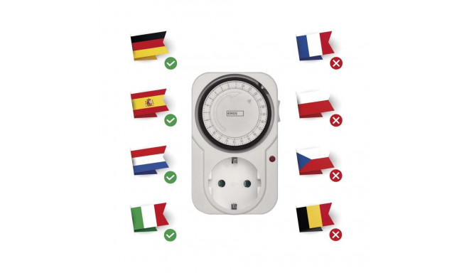 Mechanical timer Socket TS-MD31 SCHUKO, EMOS