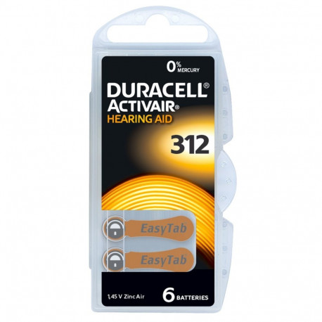 Hearing Aid Battery - Duracell Activair 312 60 Pack 1.45V
