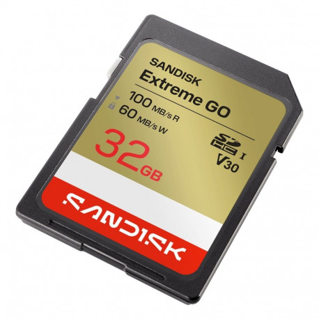 Memory Card - SanDisk Extreme GO 32 GB SDHC UHS-I 100 MB/s Read 60 MB/s Write