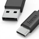 USB cable USB-A USB-C black