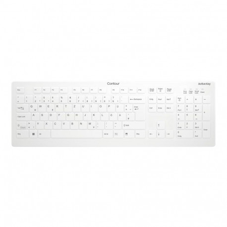 Contour Design meditsiiniline klaviatuur Active Key QuickClean C8112 eemaldatava kattega täissuuruse