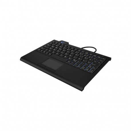 KeySonic KSK-3210ELU (DE) keyboard Home USB QWERTZ German Black