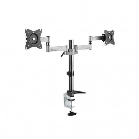 LogiLink BP0077 monitor mount / stand 68.6 cm (27") Desk Black, Stainless steel
