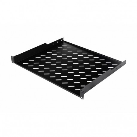 Equip fikseeritud riiul 19" 1U 600mm, must