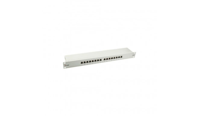 Equip jaotuspaneel 327316 Premium 16-port Cat.5e varjestatud, helehall