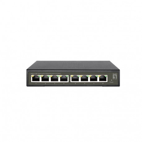 LevelOne võrgulüliti Hilbert 8-port gigabit PoE smart lite 802.3at/af 112.8W
