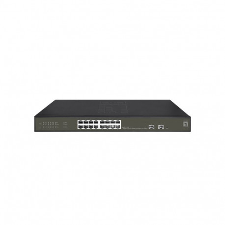 LevelOne võrgulüliti Hilbert 18-Port Gigabit PoE Smart Lite 16 PoE Outputs 2 x Gigabit SFP 802.3at/a