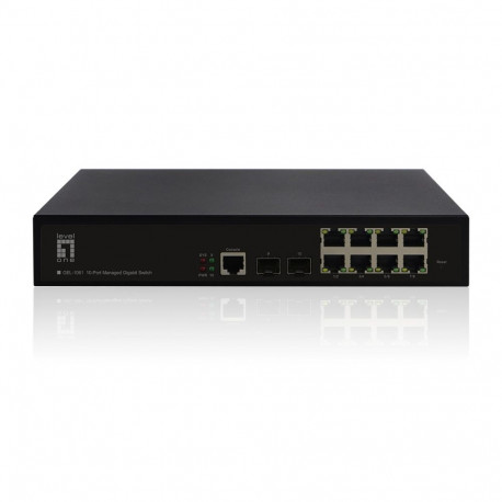 LevelOne L2-haldatav gigabit-lüliti KILBY 10-Port, 2x SFP