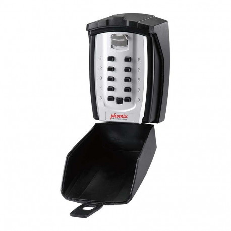 Phoenix Safe Co. võtmekapp/korraldaja KS0003C metallist, must, hõbedane