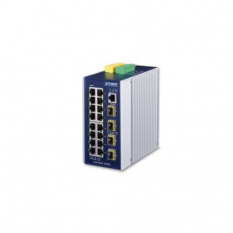 PLANET võrgulüliti IGS-6325-16T4S haldatav L3 Gigabit Ethernet (10/100/1000), sinine, hall