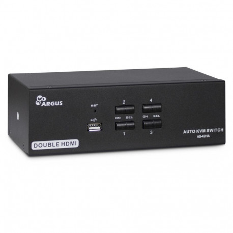 Inter-Tech kvm-lüliti AS-42HA HDMI, must