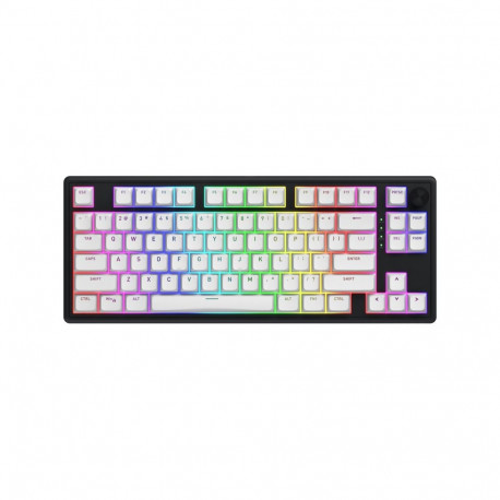 HATOR Skyfall 80 Wireless Gaming Keyboard, USB + RF Wireless + Bluetooth, Aurum Lemon Linear Switche