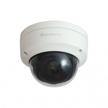 LevelOne fikseeritud kuppel IP-kaamera 4-Megapixel H.265 802.3af PoE IR LEDs sise-/väliskasutuseks