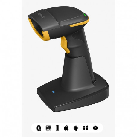 Inateck käeshoitav vöötkoodilugeja BCST-54 1D/2D CMOS, must, kollane