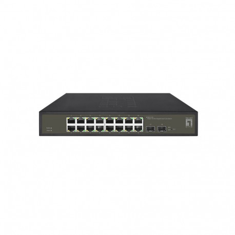 LevelOne lüliti Hilbert 18-Port Gigabit Smart Lite 16 x Gigabit RJ45 2 x Gigabit SFP