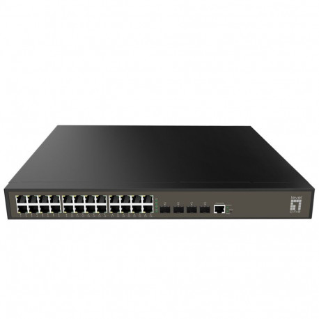 LevelOne võrgu lüliti GEL-2871 haldatav L2+ Gigabit Ethernet (10/100/1000) 1U, must